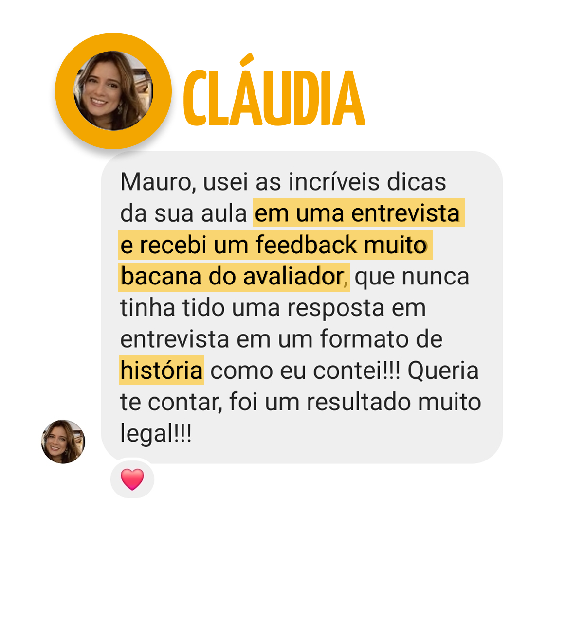 Depoimento Cláudia