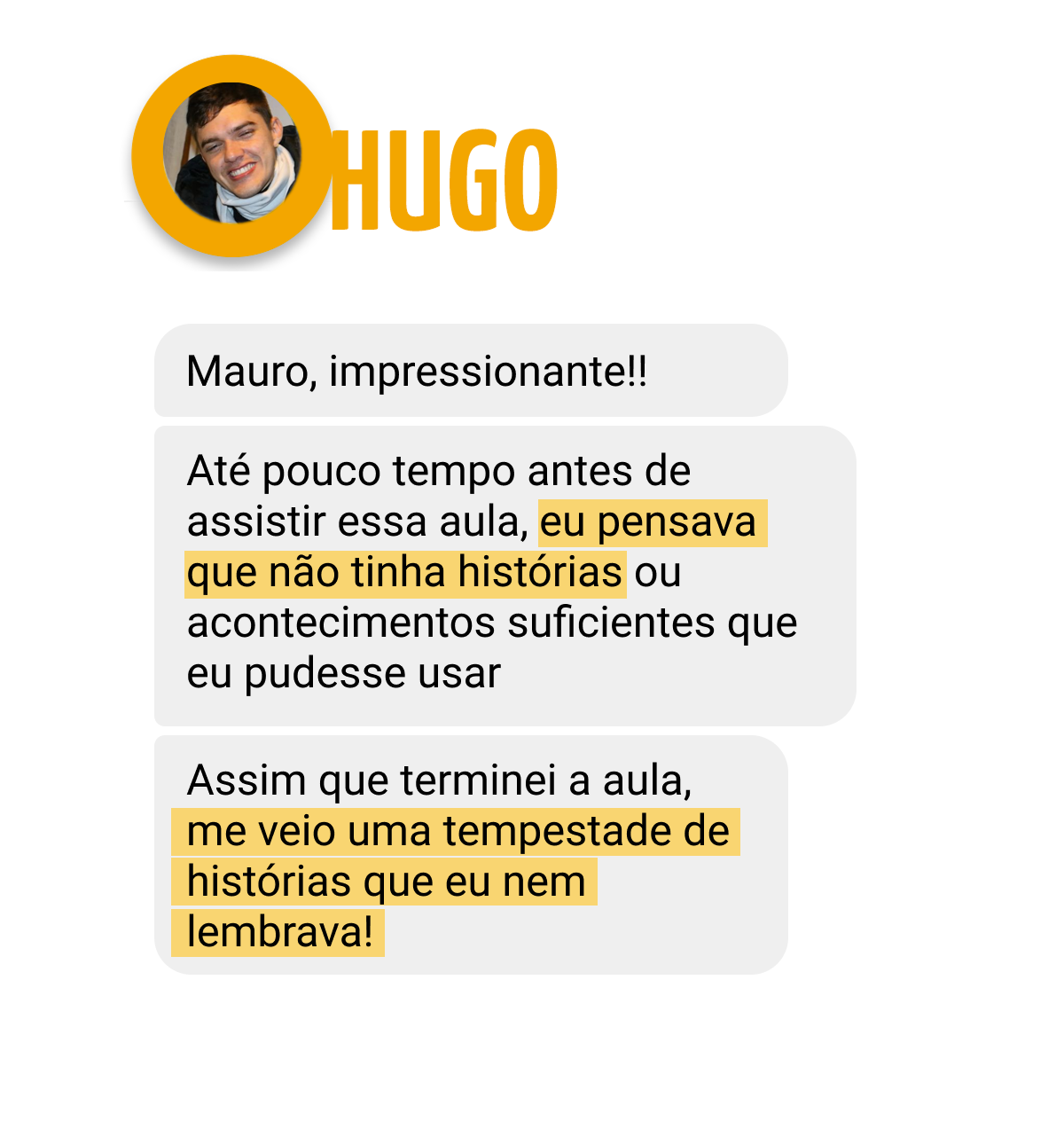 Depoimento Hugo