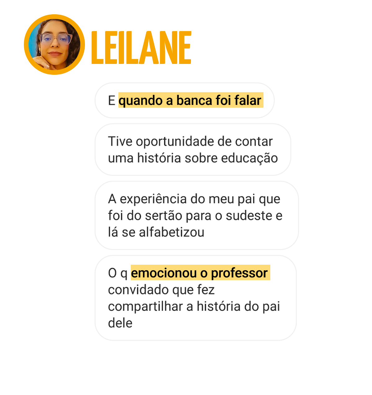Depoimento Leilane