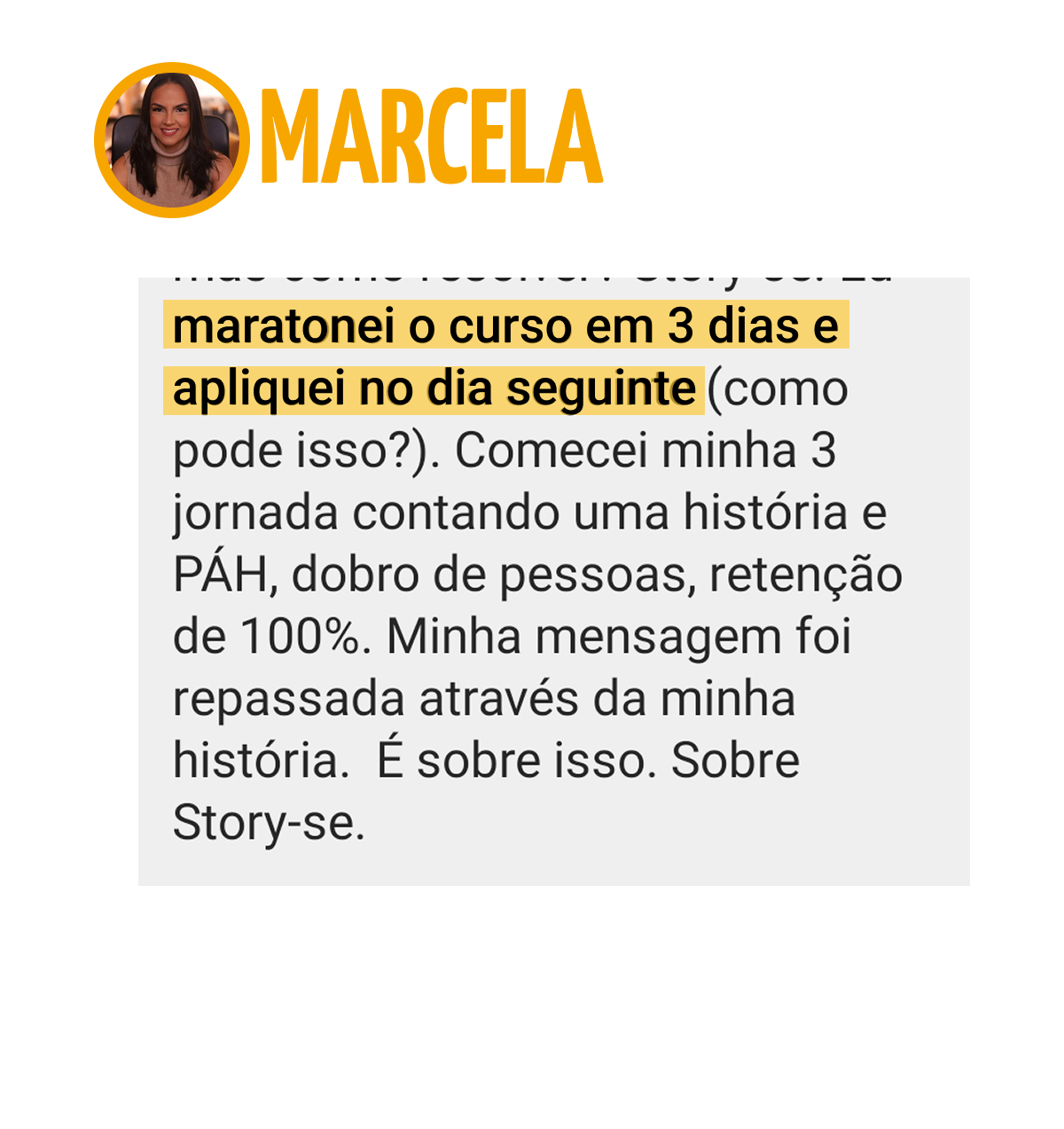 Depoimento Marcela