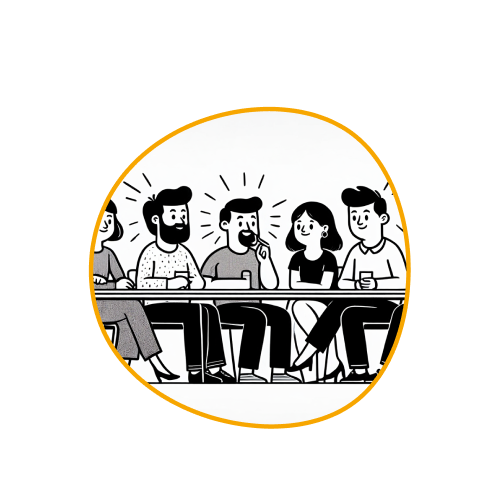 Ilustração de reunião